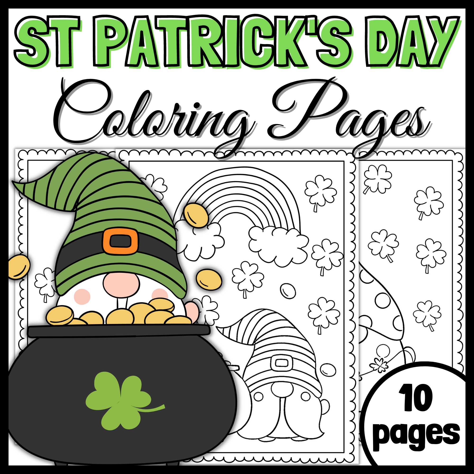 st patrick's day coloring sheet