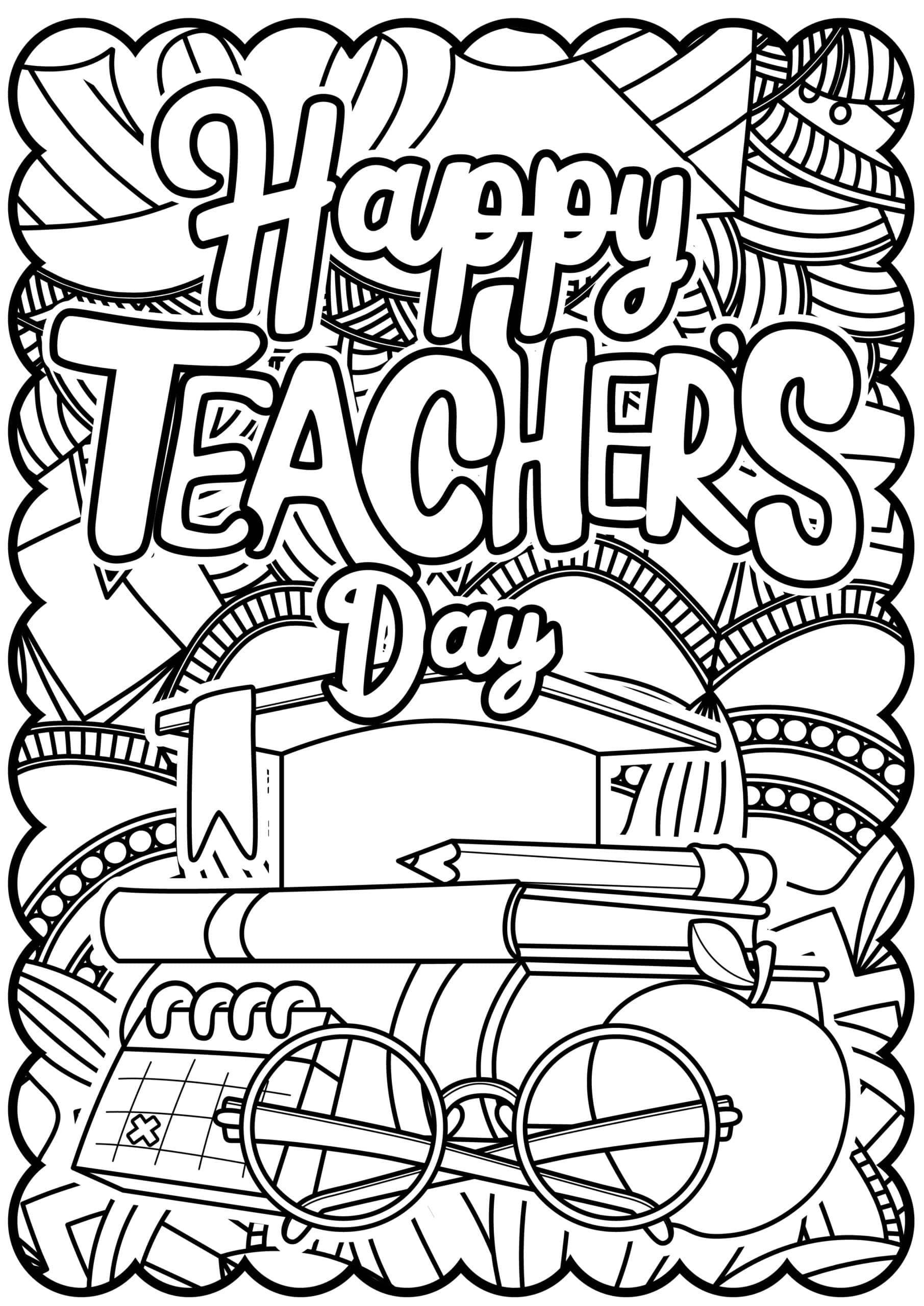 Teacher Appreciation Coloring Pages Kids Activity Zone