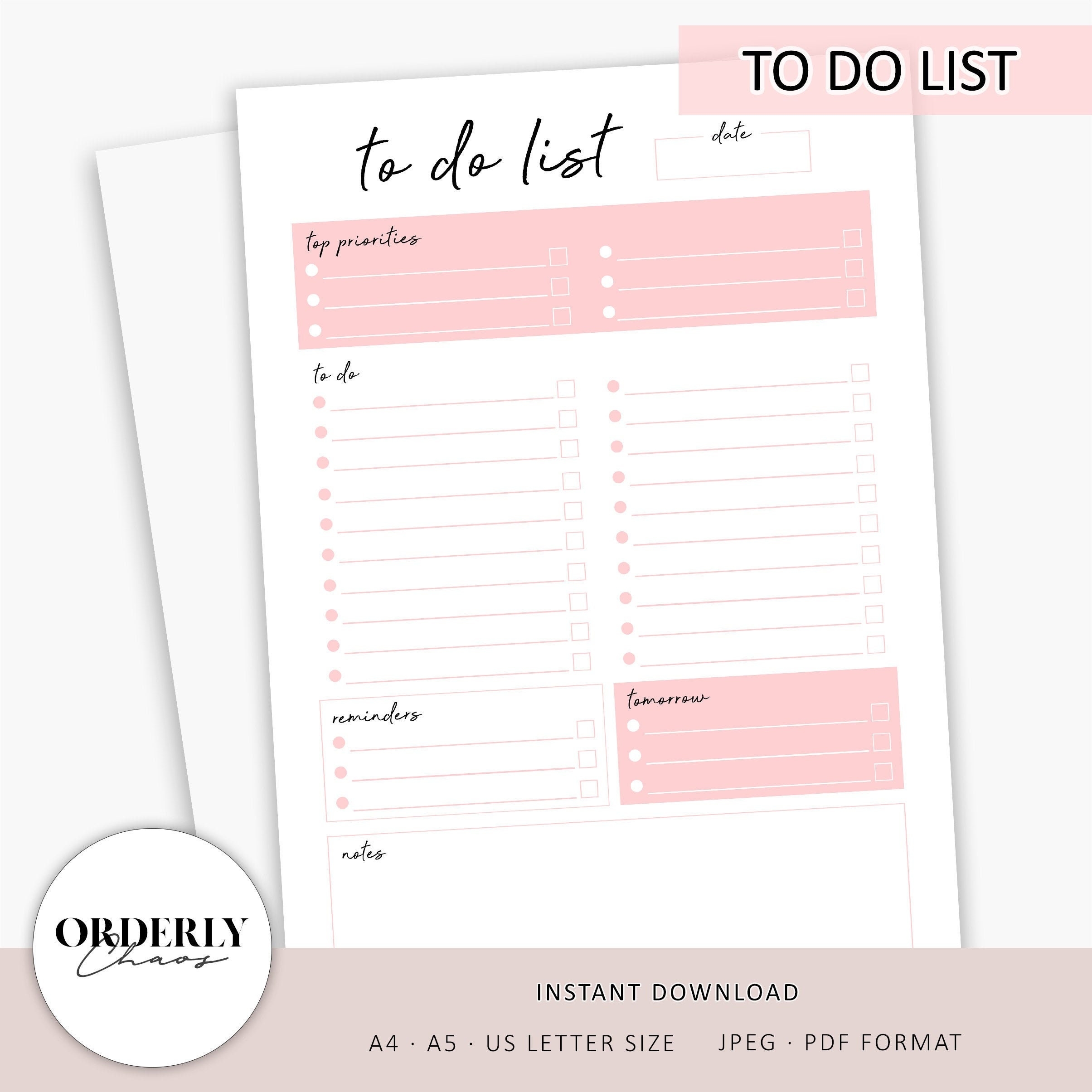To Do List Printable Daily Planner Task List Daily Checklist Printable Planner Template Work Planner Planner Inserts A4 A5 Letter Etsy To Do List Printable Daily Planner Task List Daily Checklist Printable Planner Template Work Planner Planner Inserts A4 A5 Letter Etsy