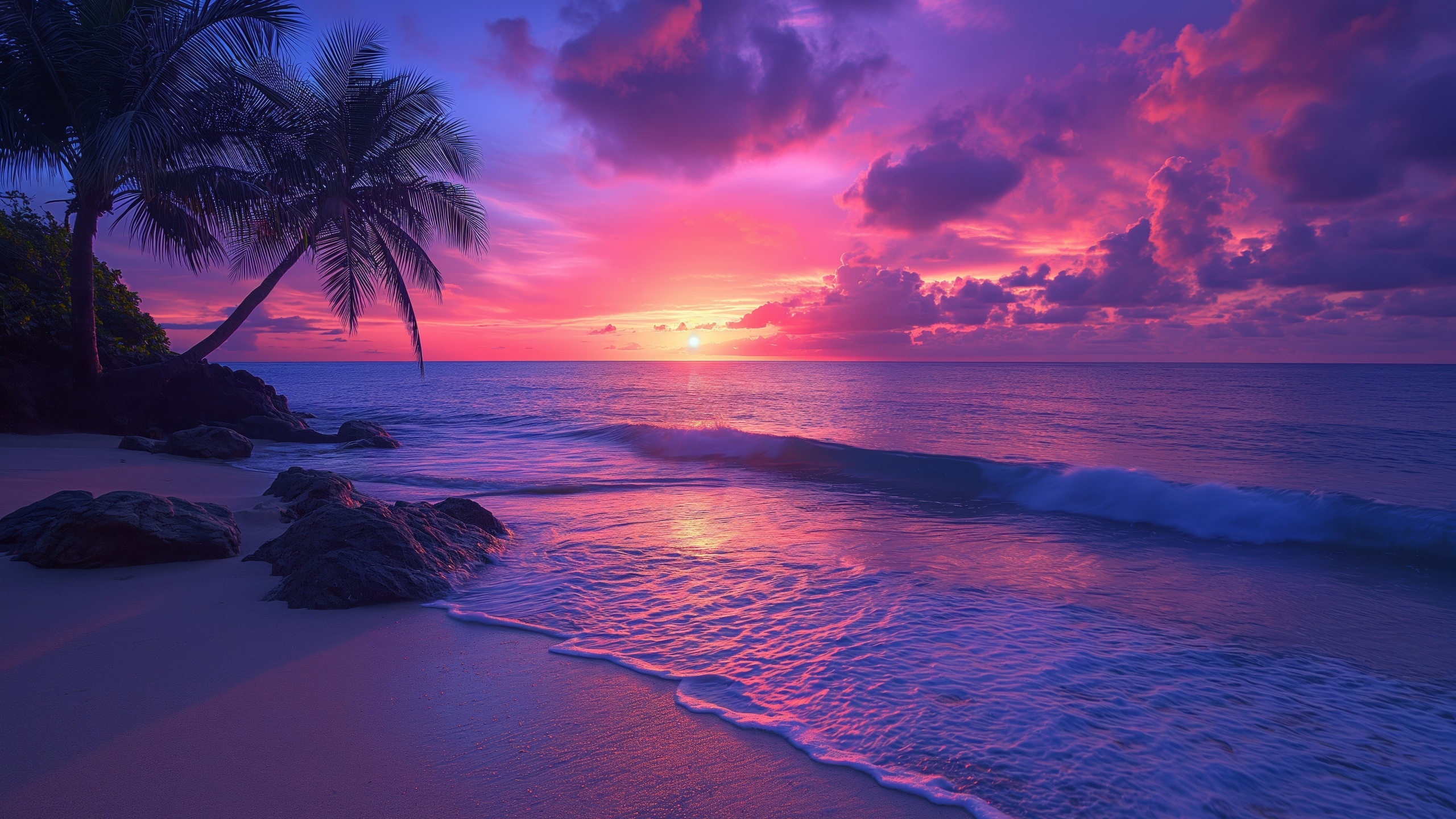 Tropical Beach Wallpaper 4K Aesthetic Sunset Purple Sky Tropical Beach Wallpaper 4K Aesthetic Sunset Purple Sky