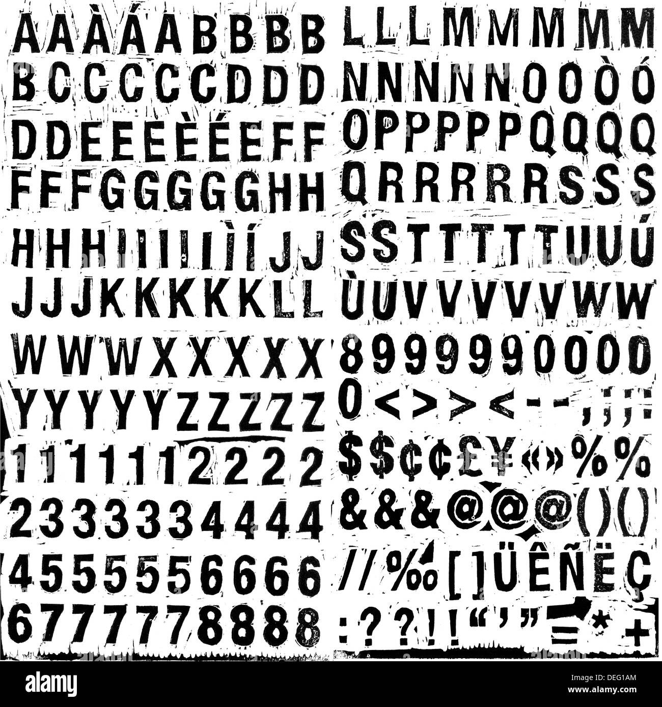 copy and paste alphabet letters