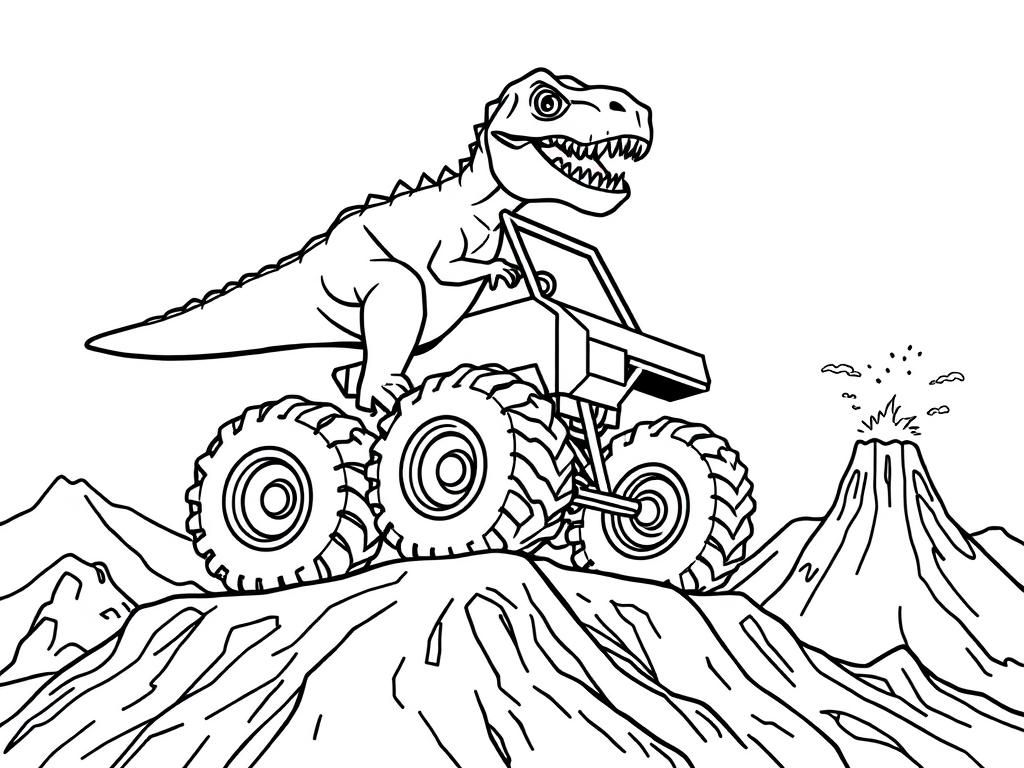 Tyrannosaurus Rex Colouring Pages