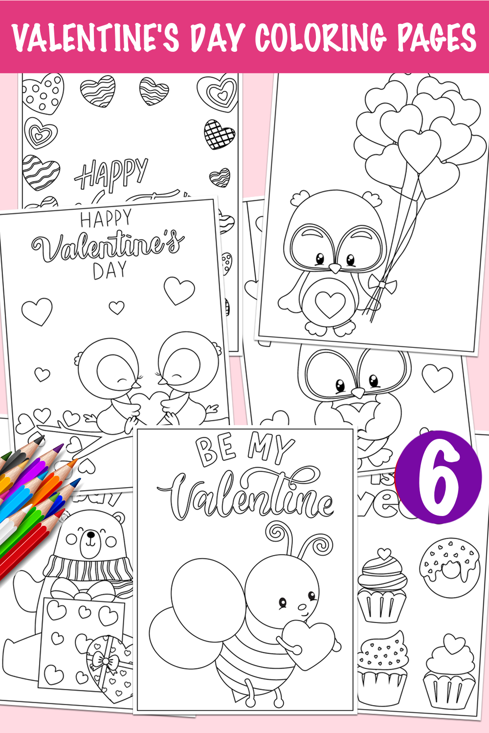 valentine's day coloring sheets