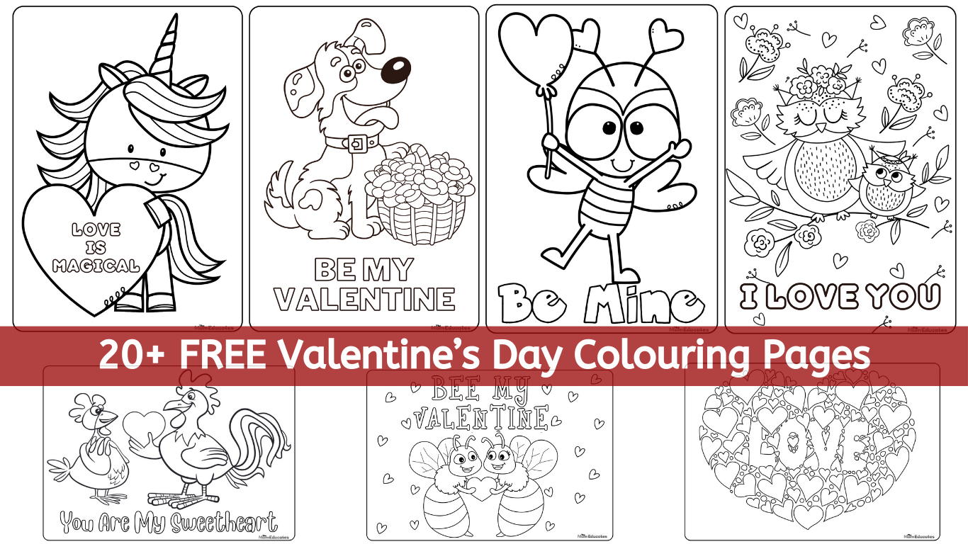 Valentine s Day Colouring Pages FREE The Mum Educates Valentine s Day Colouring Pages FREE The Mum Educates