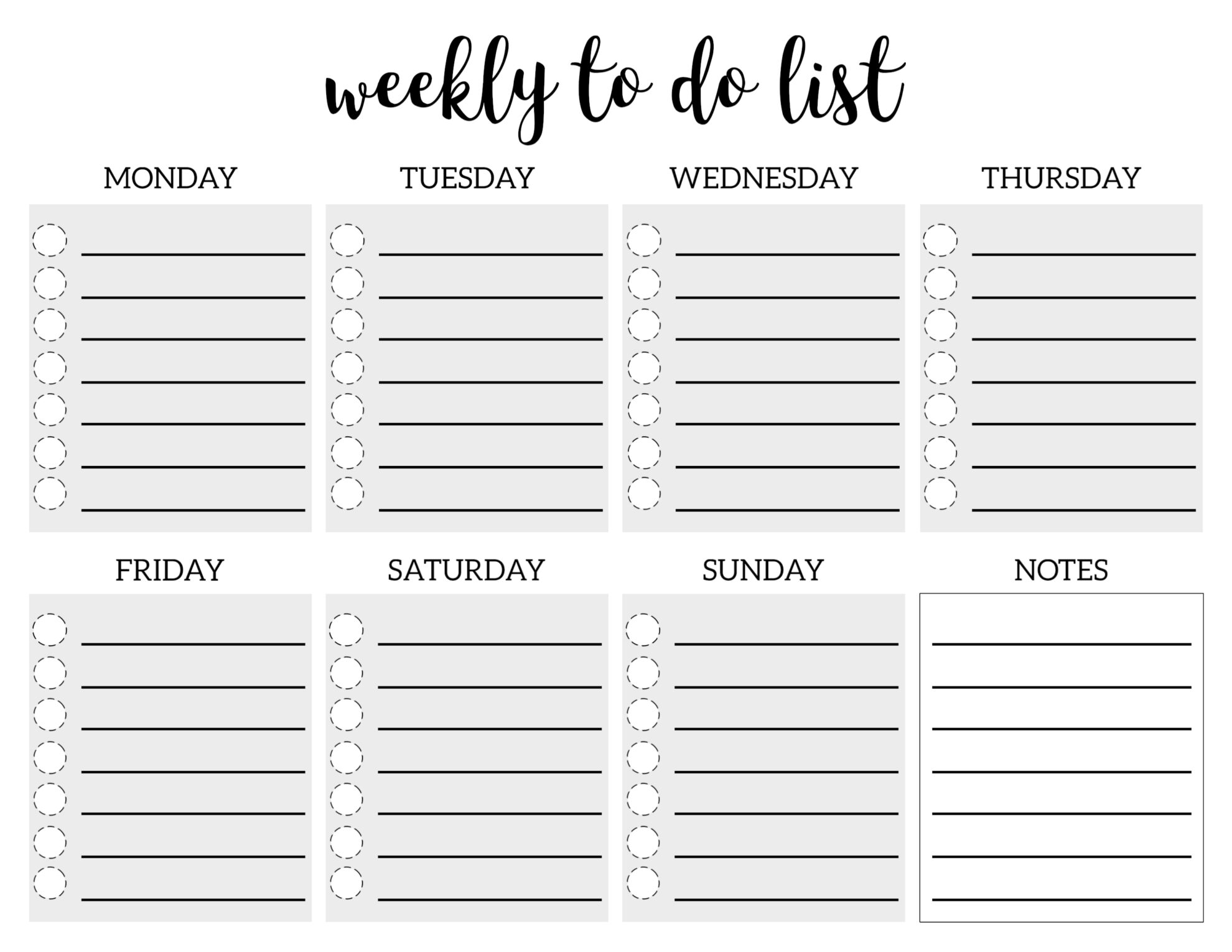 printable to do checklist printable to do checklist