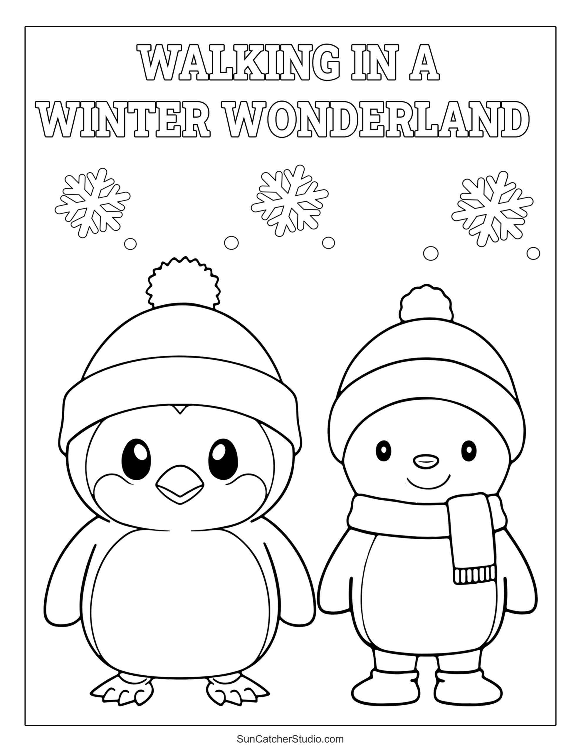 cute winter coloring pages cute winter coloring pages