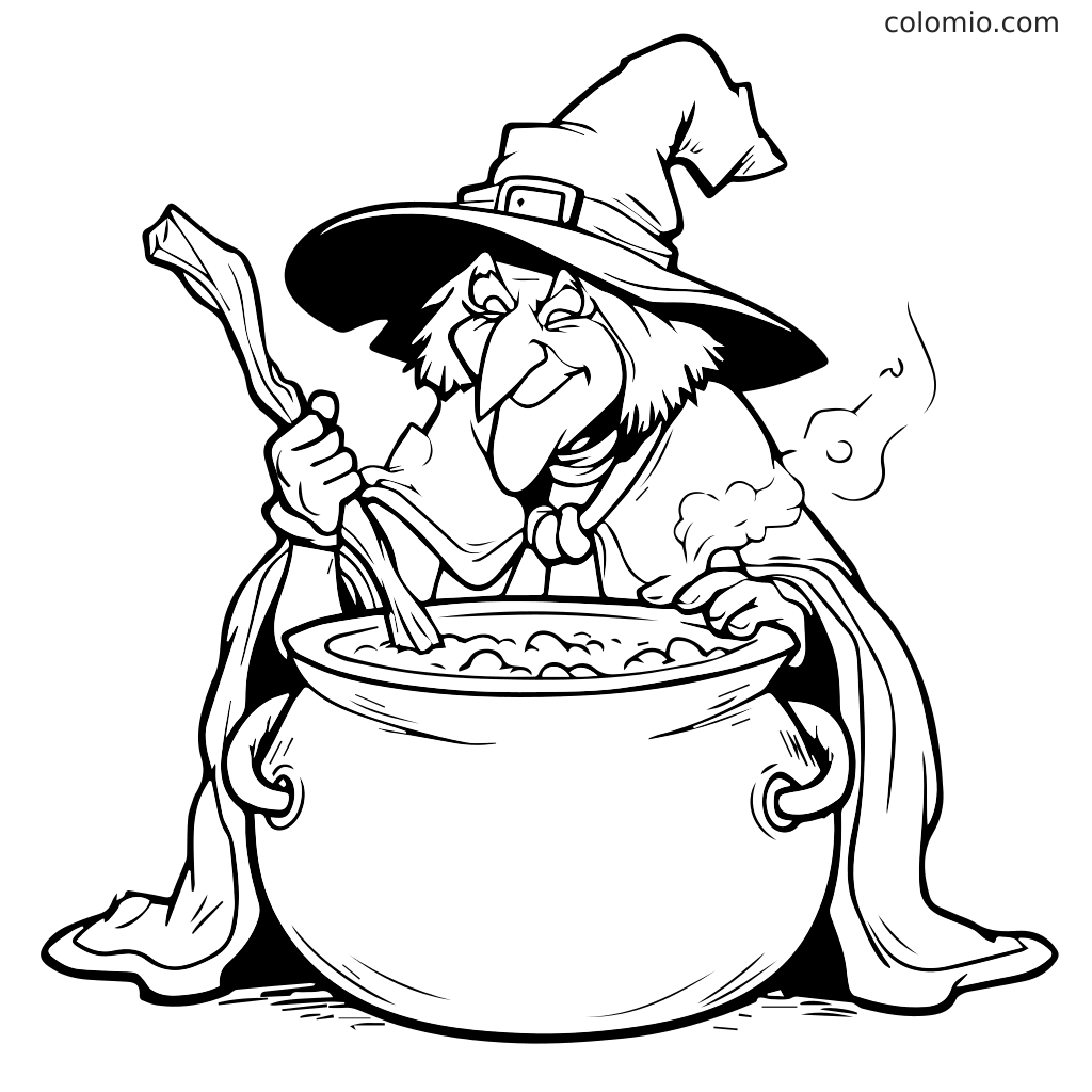 Witches Coloring Pages Free Printable Witch Coloring Sheets